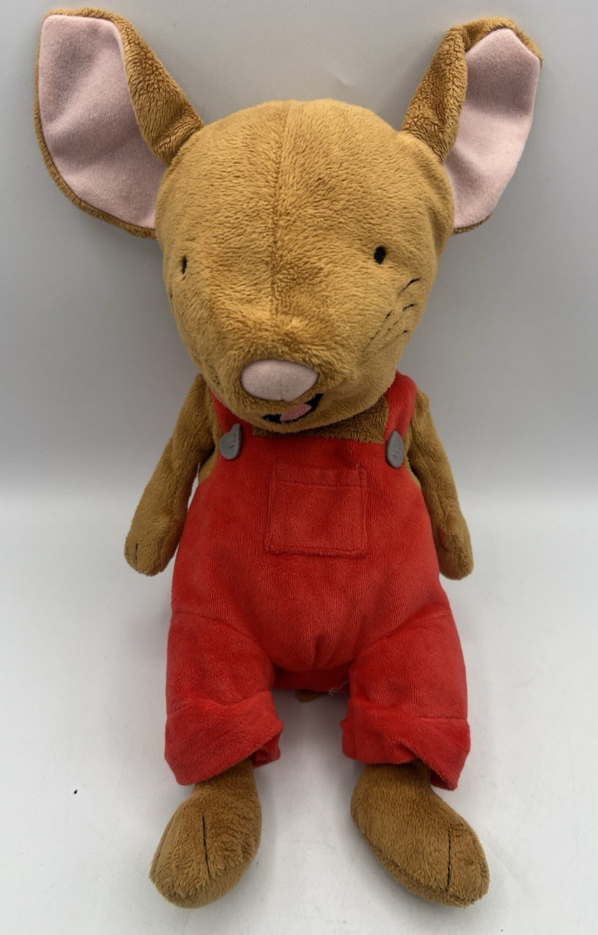 Kohl's Cares If You Give A Mouse A Cookie Plush Stuffed Animal Mouse Red Overall